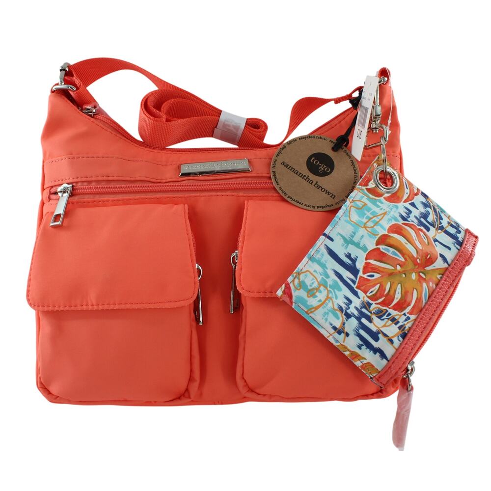 Samantha Brown Coral To-Go Double Pocket Hobo #HB14